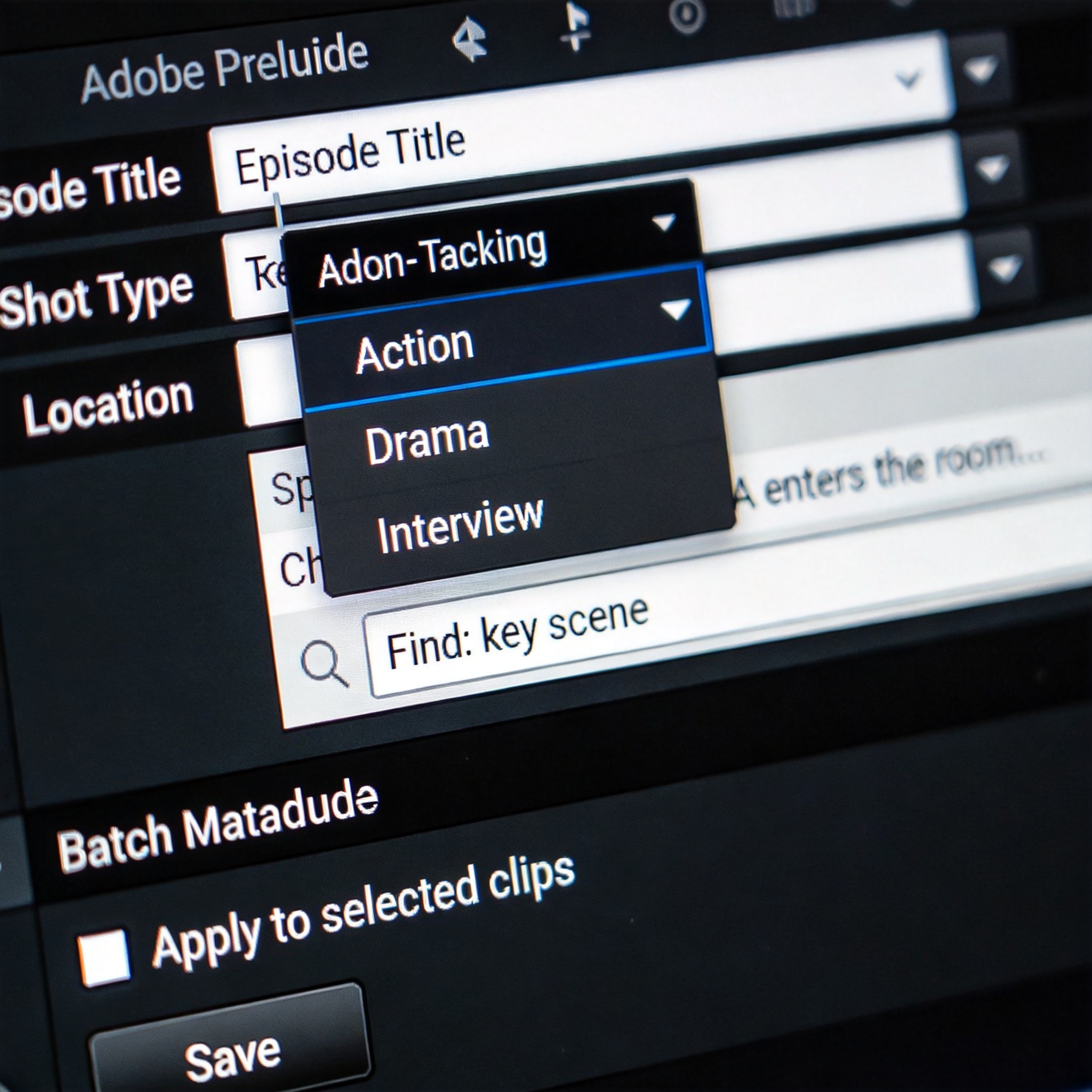 Adobe Prelude功能截图1