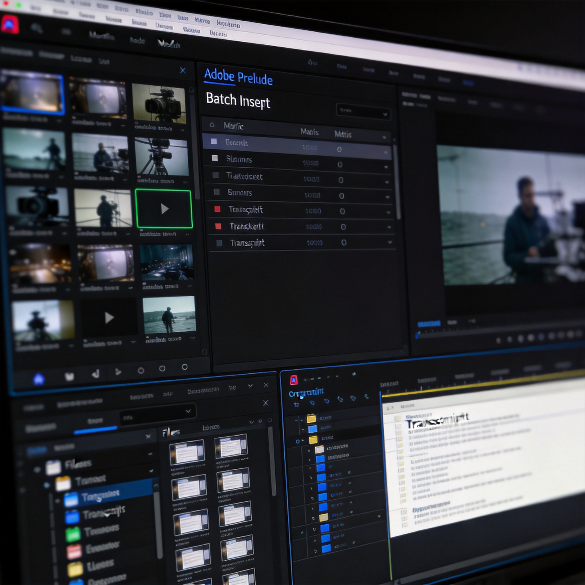 Adobe Prelude界面截图2